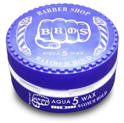 6 x BROS Aqua Haar Wax Nr.3-9 Matte & Fiber (6er Pack - 900ml)