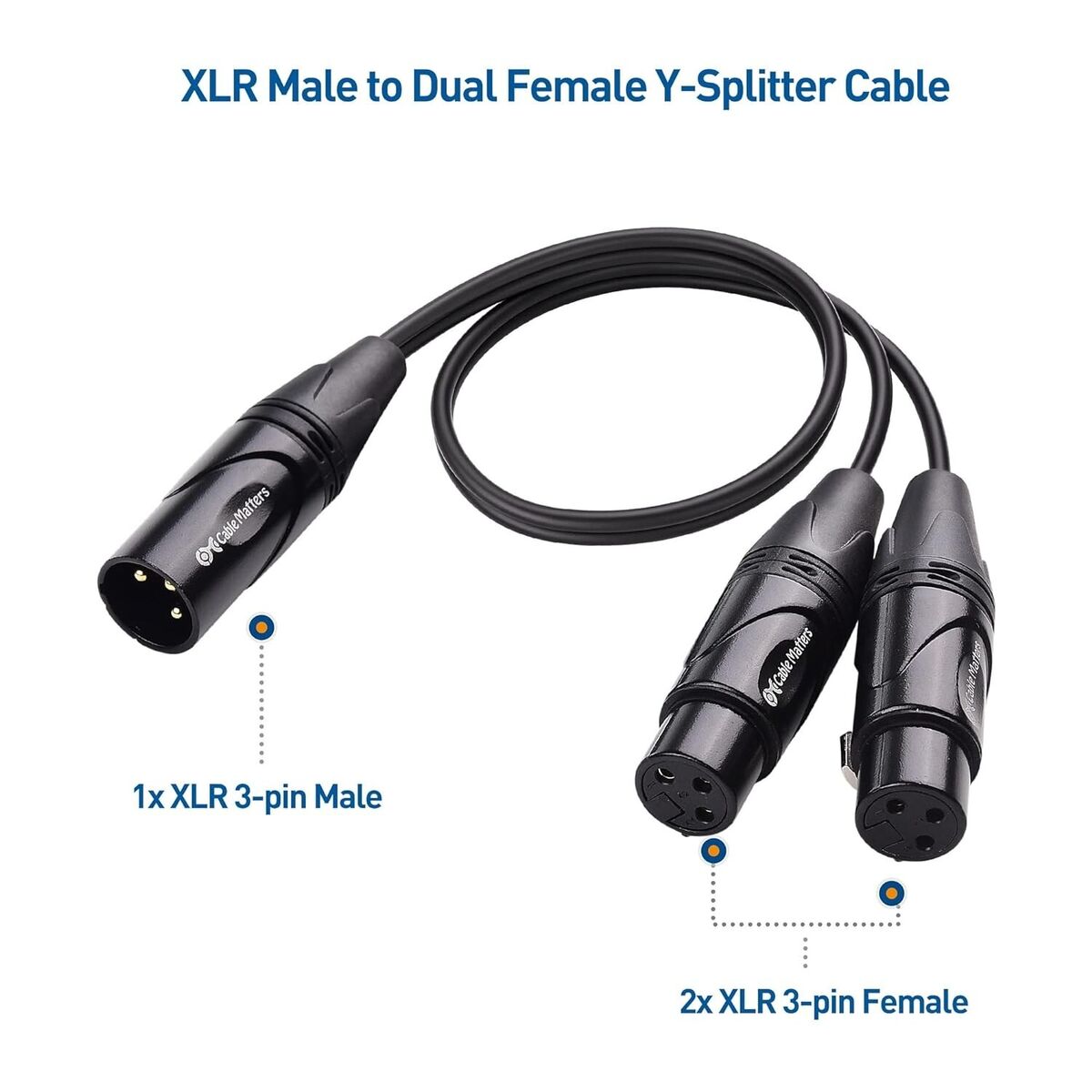 Y-Adapter Wire (1x High Amp female / 2x High Amp male) Y-Adapter Wire (1x High Amp female / 2x High Amp male)