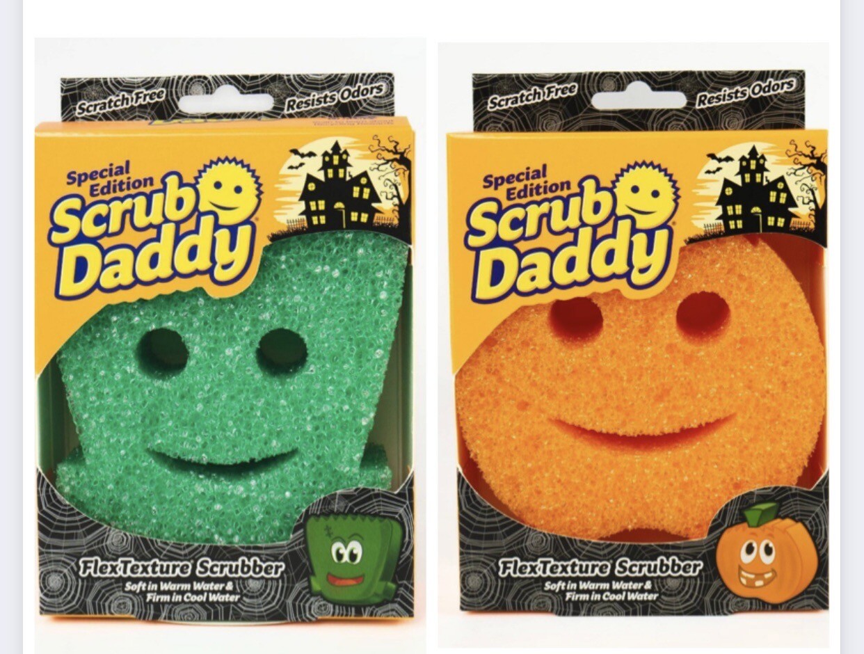 Scrub Daddy Fall Halloween Frankenstein, Pumpkin Gift New Limited Edition 2pks