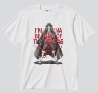 UNIQLO One Piece Monkey Luffy UT GRAPHIC T-SHIRT Colour: WHITE