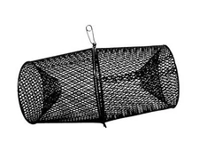 Torpedo Minnow Trap, Black Mesh, Fish Catching Tool