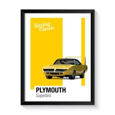 Plymouth Superbird, American Muscle Cars, Printable Poster, Wall Art For Muscle