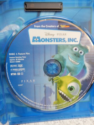 Monsters, Inc. (Blu-ray/DVD, 2010, 3-Disc Set) 786936807325