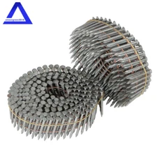 Full Round-Head Ring Coil Siding Nail 3600× 1-1/4"× 0.092" Hot-Dipped Galvanized