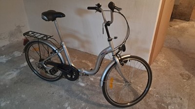 Unisex Bike, Size 24, Folder Bike, Silver , Good Conditions