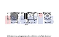 AKS Dasis Kompressor, Klimaanlage 852642N FüR VW