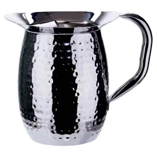 64 Fl. Oz. Stainless Steel Bell Pitcher with Ice Catcher