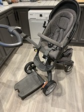 Stokke Xplory Travel System. Fully complete with Carry Cot, Winter Foot Muff