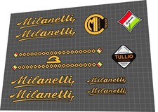 Milanetti Gold/Black Outline Rahmen Aufkleber...