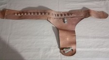 ancienne ceinture porte balles cuir pistolet Texas cowboy