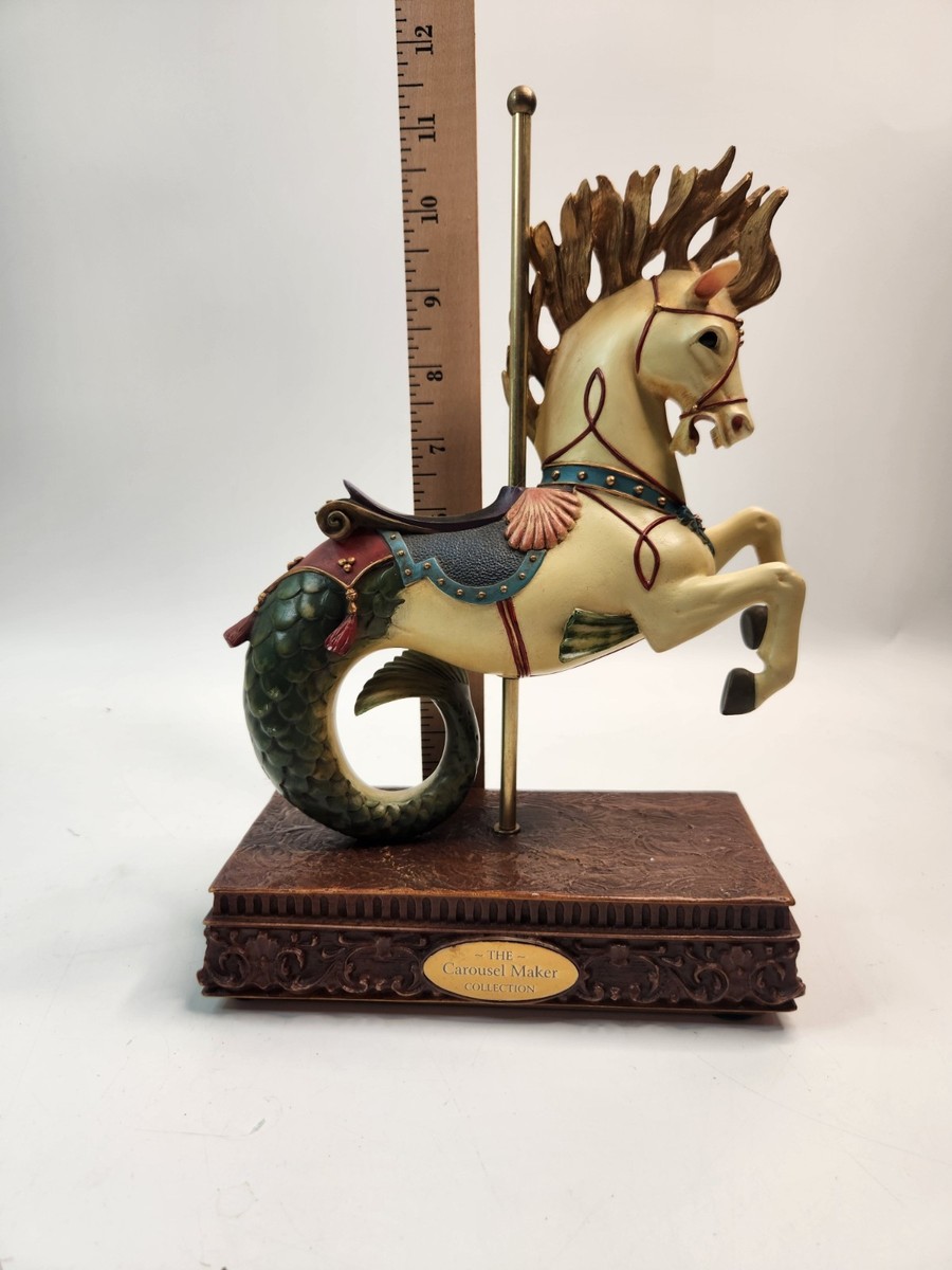 Extremely Rare Hippocampus Carousel Sea Horse Music Box #363 Wayne