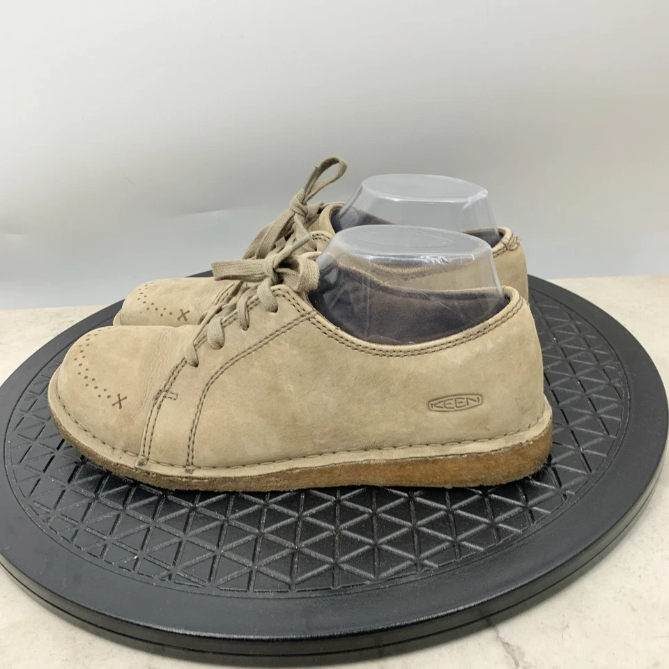 Keen Tenis Mujer Talla 8 Zapatos Cuero Marrón Sierra Con Cordones Oxford Crepé Foto 4 de 4