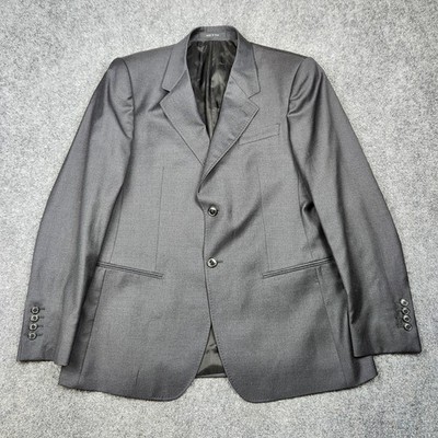 Emporio Armani Blazer Mens 54 Charcoal Napoli Line Made in Italy Sport Coat