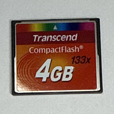 Transcend 4GB CompactFlash CF Memory Card High Speed 133x Universal Compatible