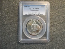 1982-D George Washington 250th Anniversary Birth Silver Half Dollar PCGS MS-68