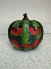 Summerween 7 Blow Mold Watermelon Jack-O-Lantern Pumpkin LED LIGHTS NEW SEALED
