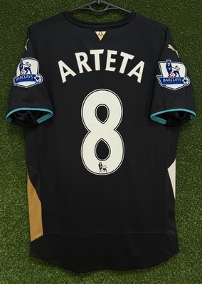 MEN'S FC ARSENAL 2015/2016 MIKEL ARTETA #8 SOCCER FOOTBALL SHIRT JERSEY SIZE S