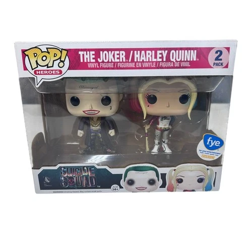 Funko Pop! Heroes DC Comics Suicide Squad Joker Harley Quinn 2-Pack FYE Exc