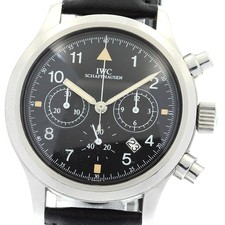 Orologio Uomo IWC SCHAFFHAUSEN Flieger IW374002 Data Cronografo Quarzo_875181