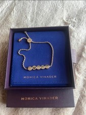 Monica Vinader linear bead friendship chain bracelet, rose gold