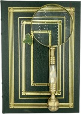 Large Magnifying Glass Fine Mother Of Pearl And Brass Handle 4xmagnifier Extra