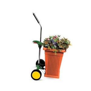 EJWOX Garden Pot Mover With Adjustable Handle - Heavy Duty Plant Dolly Caddy