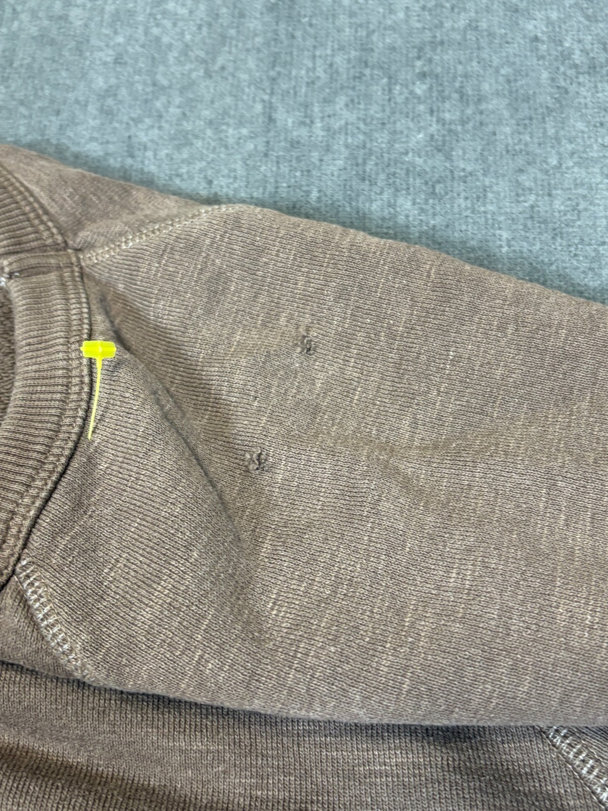 Outerknown Sweatshirt Adult Extra Large Brown Sweater Hemp Raglan Crewneck Mens