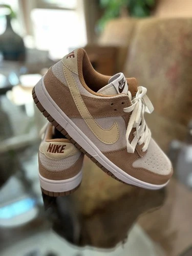 Size 7.5 - Nike Dunk Low Premium Medium Curry  boy's shoe kids shoe brown blonde