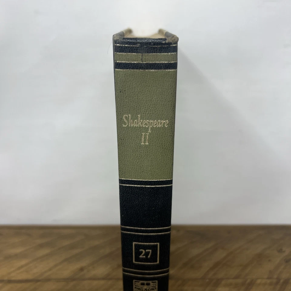 Винтажные книги Britannica Great 1952 первое издание том 27 Шекспир в твердом переплете - Изображение 4 из 4