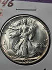 1946-S WALKING LIBERTY . MS/ BU. GEM CHOICE BU.
