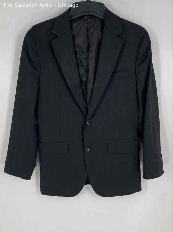 Bonobos Mens Black Wool Blend Slim Fit Single Breasted Blazer Jacket 38R