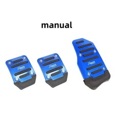 3Pcs Universal Blue Non-slip Pedal Pad Cover Decor Cars Car Interior Accessories