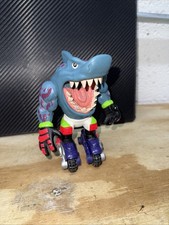 Vintage 1995 Mattel Streetwise Street Sharks Moto Streex BLADES Action Figure