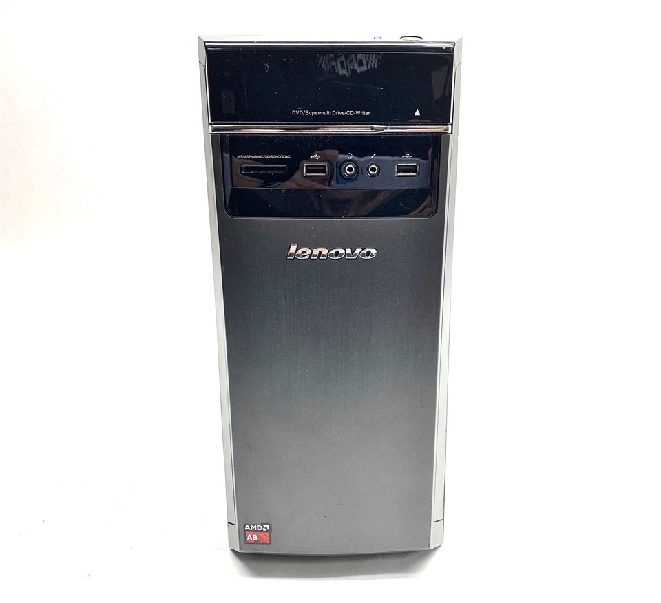 Lenovo H50-55 PC AMD A8-7600 Radeon R7 3.10GHz 16GB 256GB SSD Win10P GT730 WiFi - Image 2 of 4