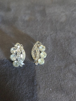 #ad #ad Joan Crawford Owned Worn 50#x27;s Weiss Clip Earrings from Sydney Guilaroff $799.80