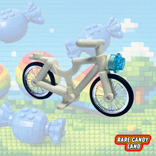 Lego White Bicycle Push Bike - no 4719