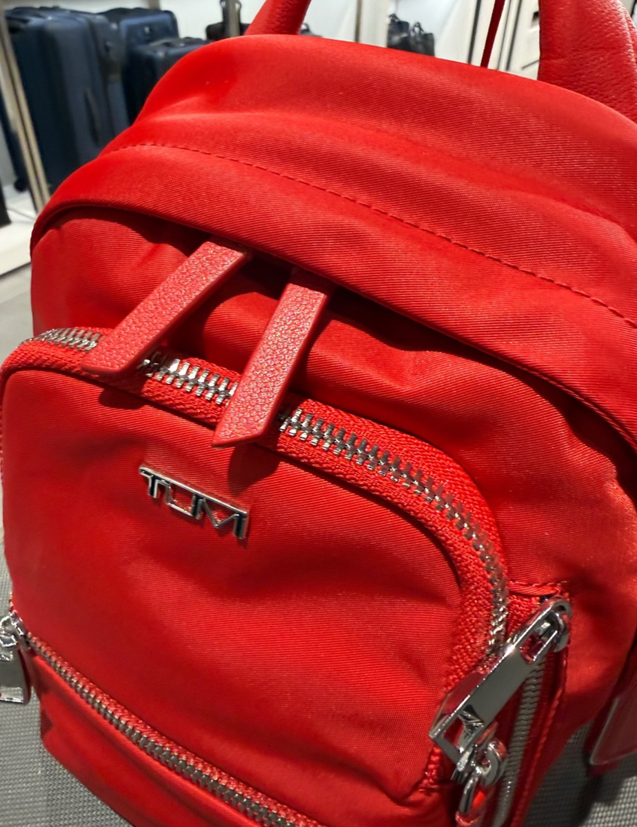 NEW Tumi Voyageur CELINA MINI 8.5” Nylon Backpack - TUMI RED | eBay