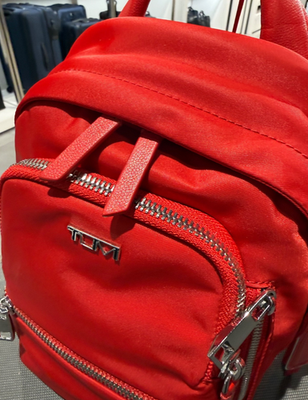NEW Tumi Voyageur CELINA MINI 8.5” Nylon Backpack - TUMI RED
