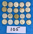 $10.00 Face Value 40% Silver 20 Kennedy Half Dollars Lot 105