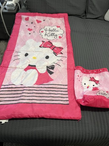 Hello Kitty Slumber Sleeping Bag & Backpack Pink Youth