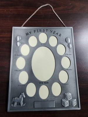 Baby Frame 'My First Year' Multi-Picture Album 8x10 Metal