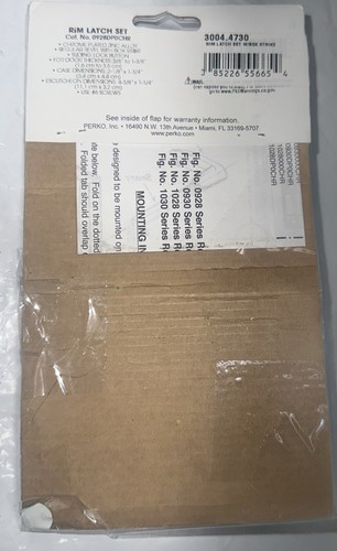 Juego de pestillos de llanta Perko 0928DP0CHR CROMADO ZINC MARINO caja abierta SIN TORNILLOS - Imagen 5 de 5