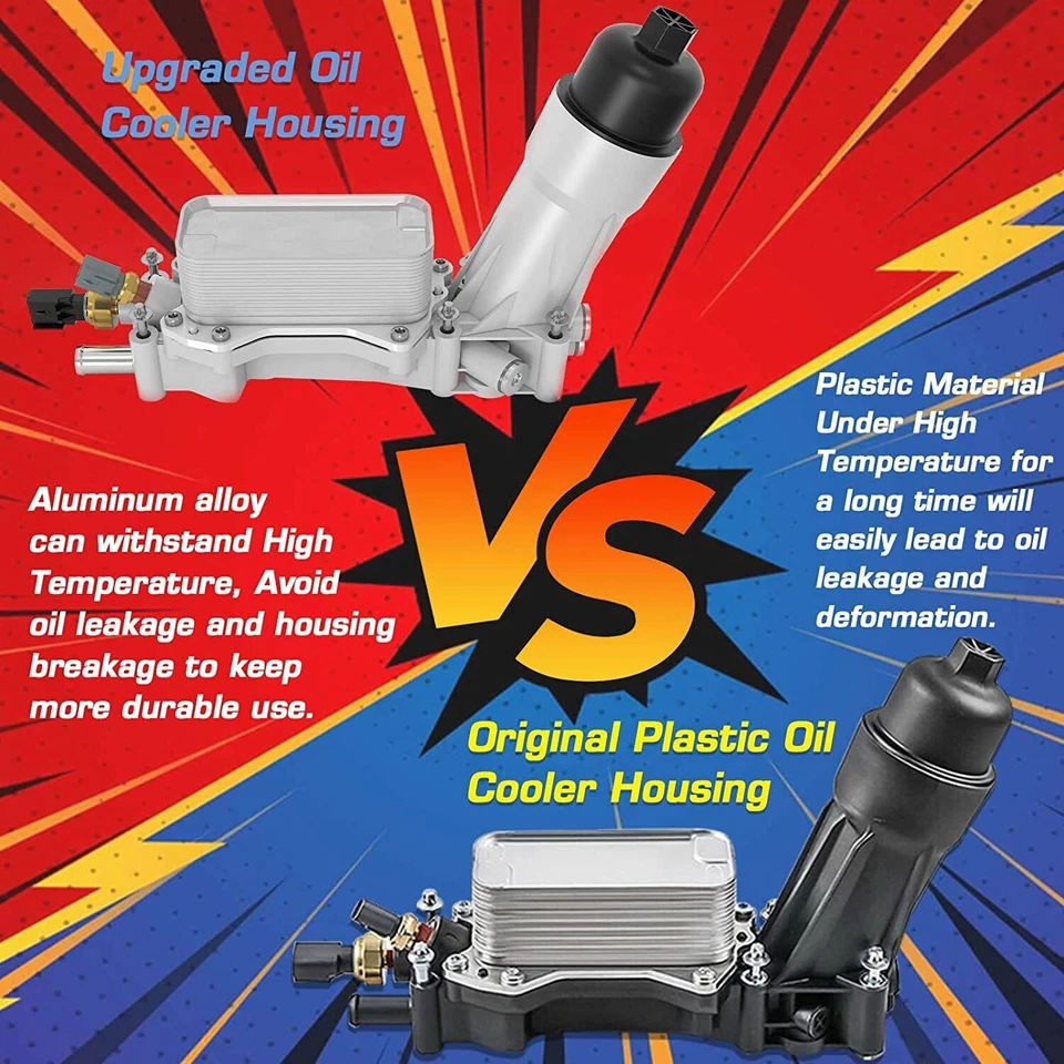 Engine Oil Cooler Filter Housing Assembly For Dodge Chrysler Jeep 2011-2022 3.6L - Image 2 of 4