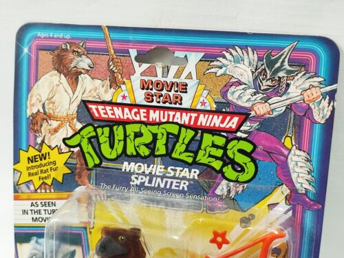 1992 PLAYMATES TEENAGE MUTANT NINJA TURTLES TMNT - MOVIE STAR SPLINTER - MOSC - Picture 2 of 10