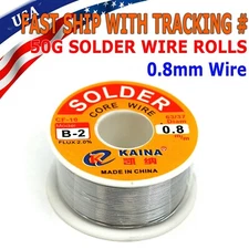 50g 63 37 Tin Rosin Core Solder Wire Electrical Soldering Sn60 Flux 0.8mm