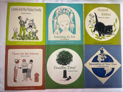 Vintage MacMillan Readingtime Books Primary Grades 1967-1968 Homeschool-Lot Of 6