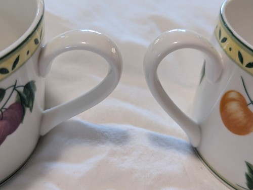Victoria & Beale Savannah 9060 Lot Of 2 Coffee Tea Cups Porcelain EUC Fruit - 第 9/9 張圖片