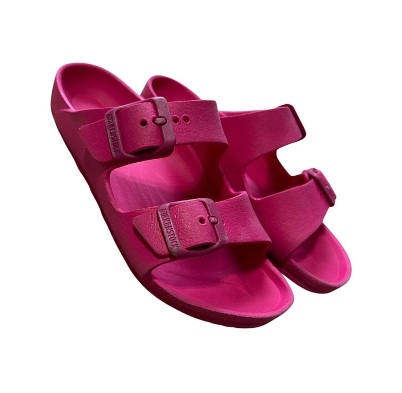 Girls Birkenstock pink sandals size EU 29 / US 11-11.5 / pink slides | eBay
