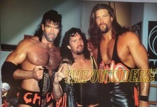 WCW WORLD CHAMPIONSHIP WRESTLING MAG CENTERFOLD 1996 KEVIN NASH SCOTT HALL SYXX