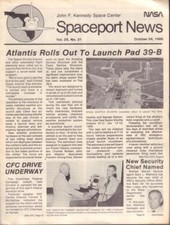 RARE OCT 24 1986 NASA SPACEPORT NEWS OFFICIAL PUBLICATION VOL 25, NO.21